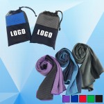 Cooling Towel & Quick Dry Mesh Pouch/Cosmetic Bag Logo Branded