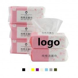 Custom Embroidered Cotton Face Clean Paper Towel Facial Wipe Tissue