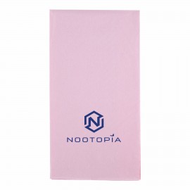 Classic Pink 3 Ply Paper Guest Towels Logo Branded