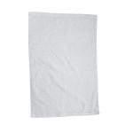 16 x 25 - 2.5lbs/dzn Velour Golf/Hand Towel - Printed (White) Logo Branded