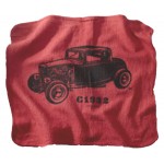 Shop Towel --Red--14x14 (Imprint Included) Custom Embroidered