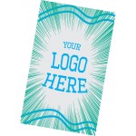 Custom Embroidered Microfiber Flat Front Sublimated Towel (11" x 18")