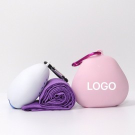 Cooling Towel w/ Hanging Case Custom Imprinted