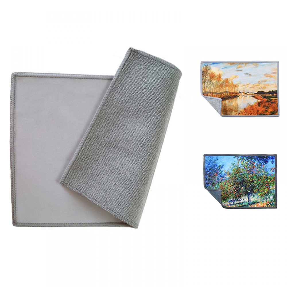 6x7 Rectangular Microfiber Terry Towel Custom Embroidered 6x7 Rectangular Microfiber Terry Towel Custom Embroidered