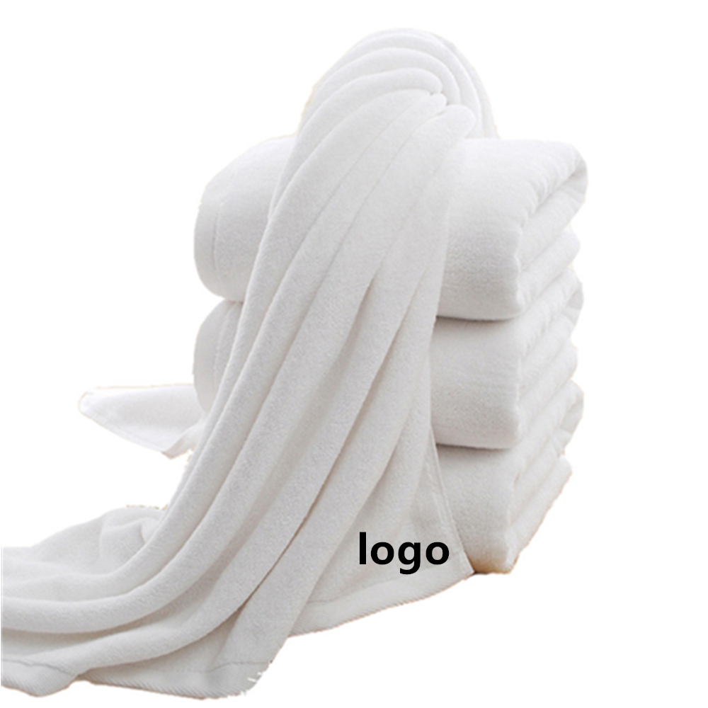 Custom Embroidered Beauty Salon White Premium Bath Towels
