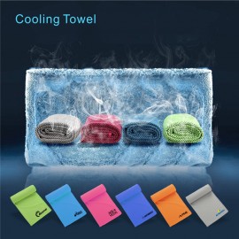 SCT05 Utral Cold Cooling Towels(40"x 12") Ice Towel Microfiber Towel Custom Imprinted