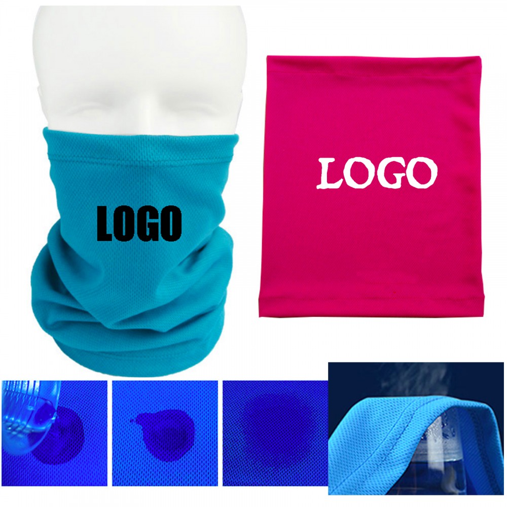 Cooling Neck Scarf Face Mask Tube Bandana/Head Wear Logo Branded