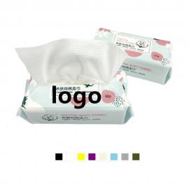 Custom Embroidered 60 Sheets Cotton Facial Cleansing Towel Pack
