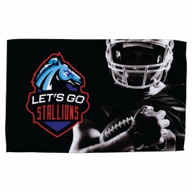 Custom Imprinted Terry Microfiber Rally Towel 11" x 18" - Full Color