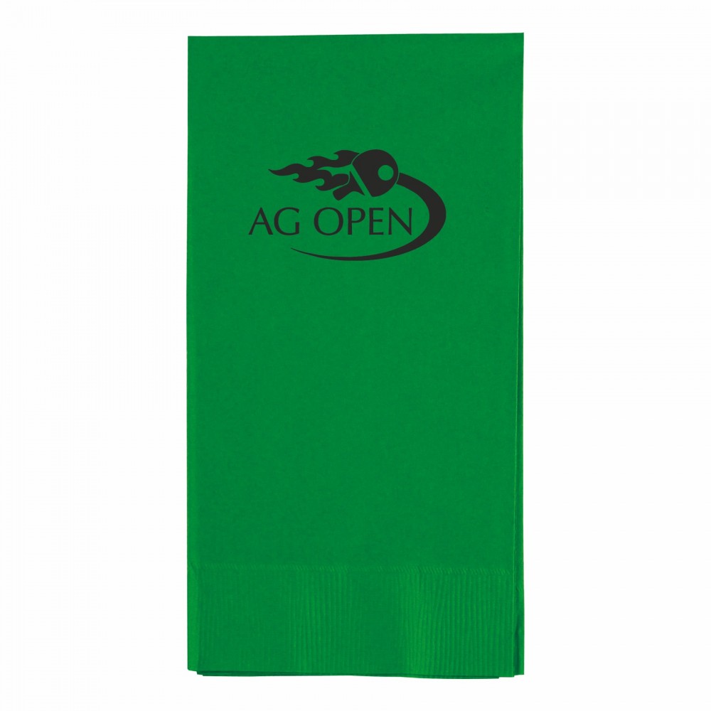 Emerald Green 3 Ply Paper Guest Towels Custom Embroidered Emerald Green 3 Ply Paper Guest Towels Custom Embroidered