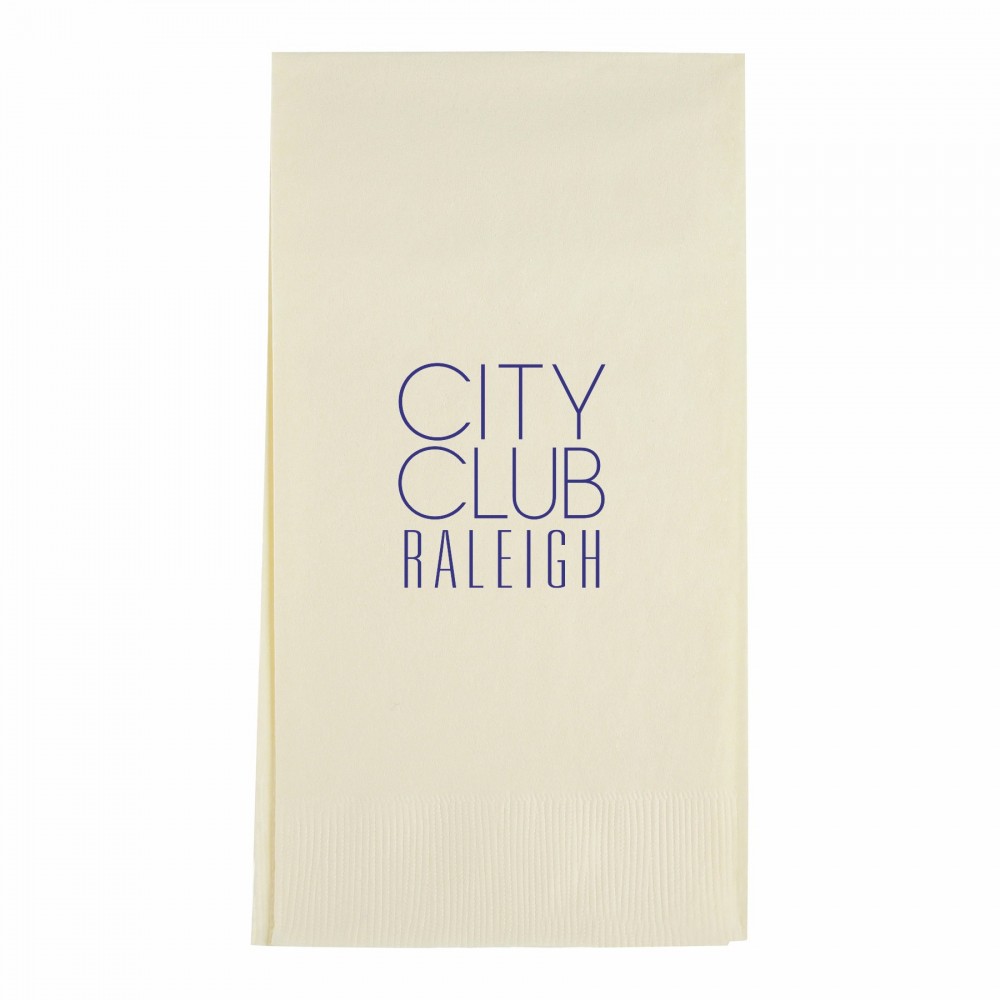 Custom Imprinted Ivory 3 Ply Paper Guest Towels