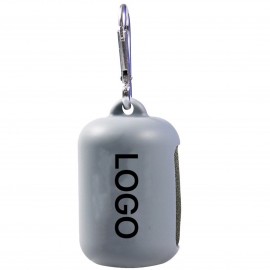 Sports Cooling Towel w/ Keychain Case Logo Branded