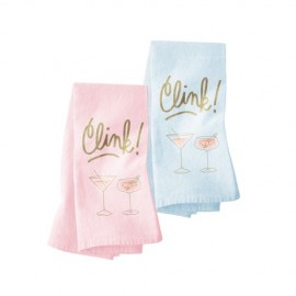 Continued Tipsy Towel (Colored Canvas + Denim) Custom Embroidered