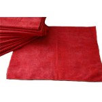 Micro Fiber Red Terry Towels 16x16 (Imprint Included) Custom Imprinted