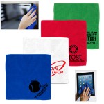 Logo Branded 12"x 12" "Lily" 300GSM Heavy Duty Microfiber Electronics, Rally or Sports Towel (Overseas)