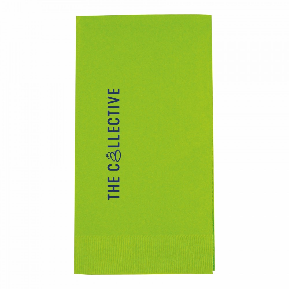 Logo Branded Lime 3 Ply Paper Guest Towels