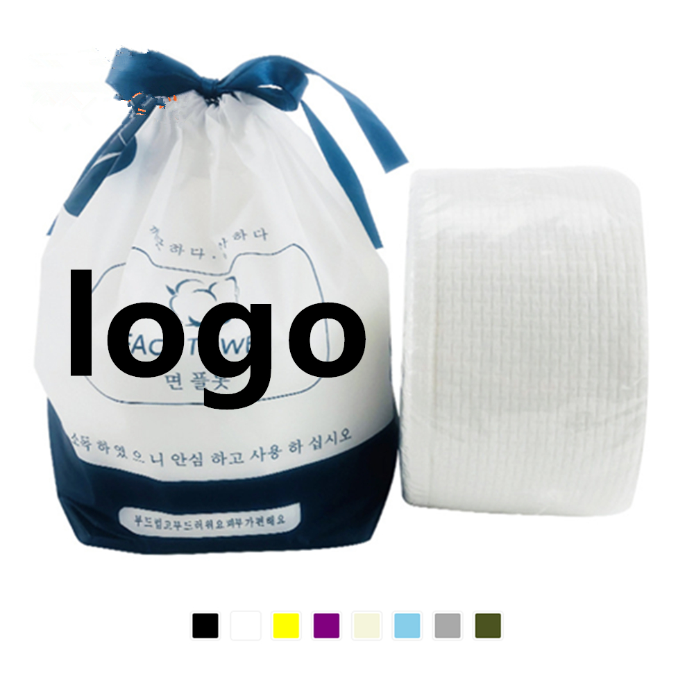Facial Cleansing Roll Tissue Disposable Paper Towel Custom Embroidered
