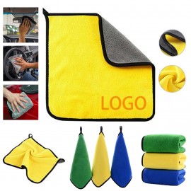 Micro fiber Car Cleaning Towel Custom Embroidered