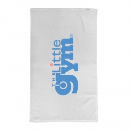 Performance Large Flat Hem Fitness Towel Custom Embroidered