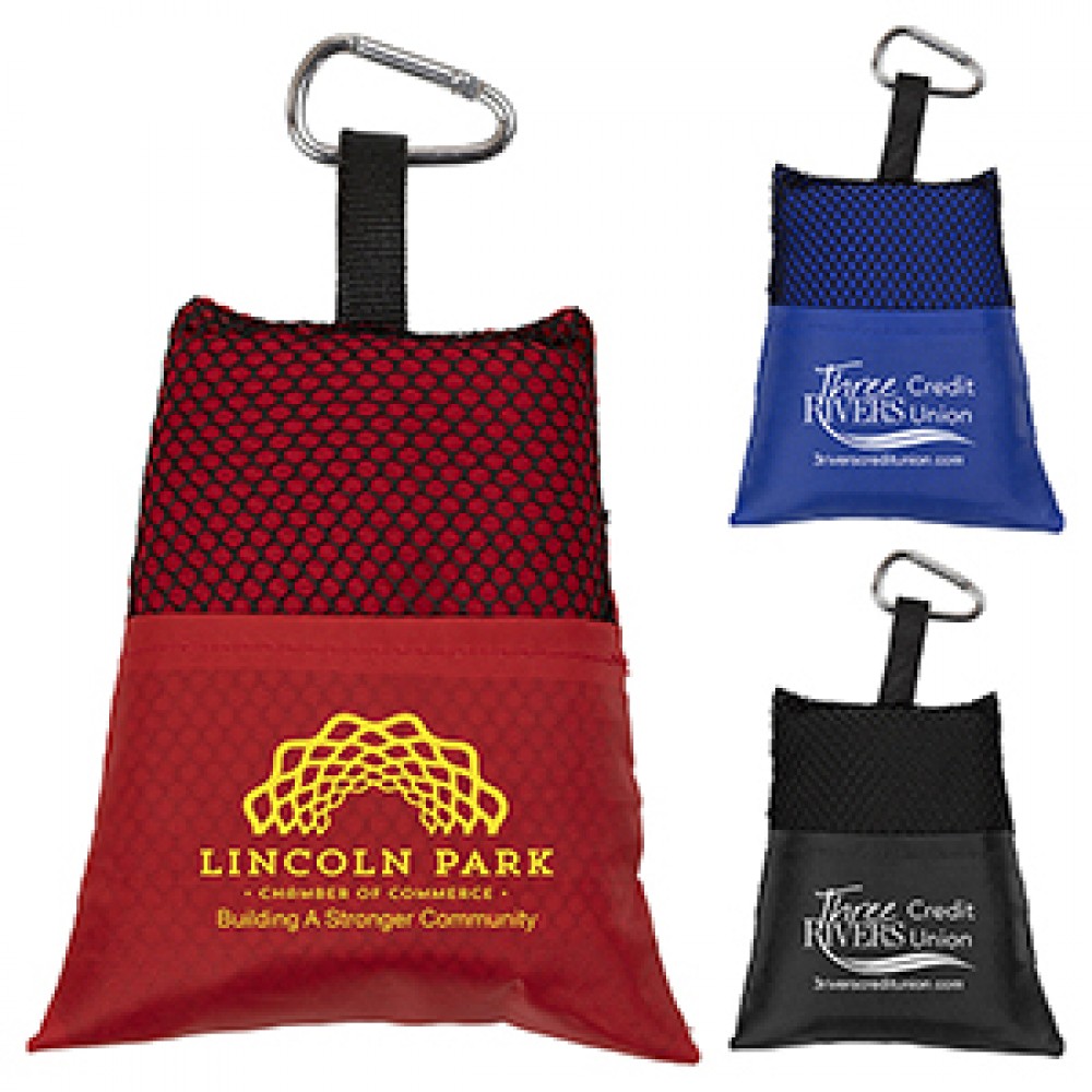 Cooling Towel in Pouch Custom Embroidered Cooling Towel in Pouch Custom Embroidered