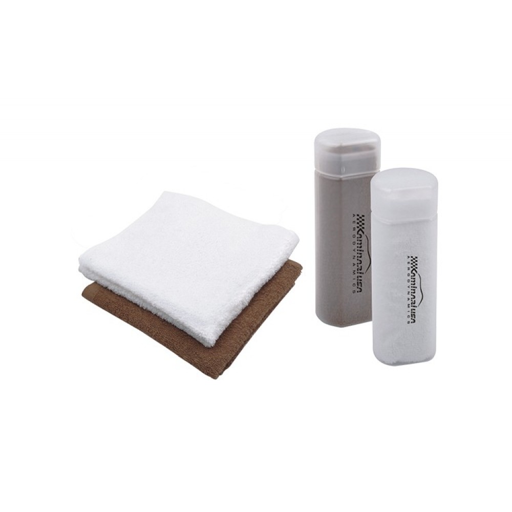 Soft Cotton Towel with Frosted Tube Logo Branded Soft Cotton Towel with Frosted Tube Logo Branded