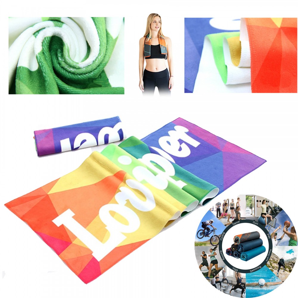 Custom Imprinted Superfine fiber Sports Towel Custom Imprinted Superfine fiber Sports Towel
