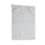 Fingertip Towel Hemmed Ends. (11"x18") - Printed (White) Custom Embroidered