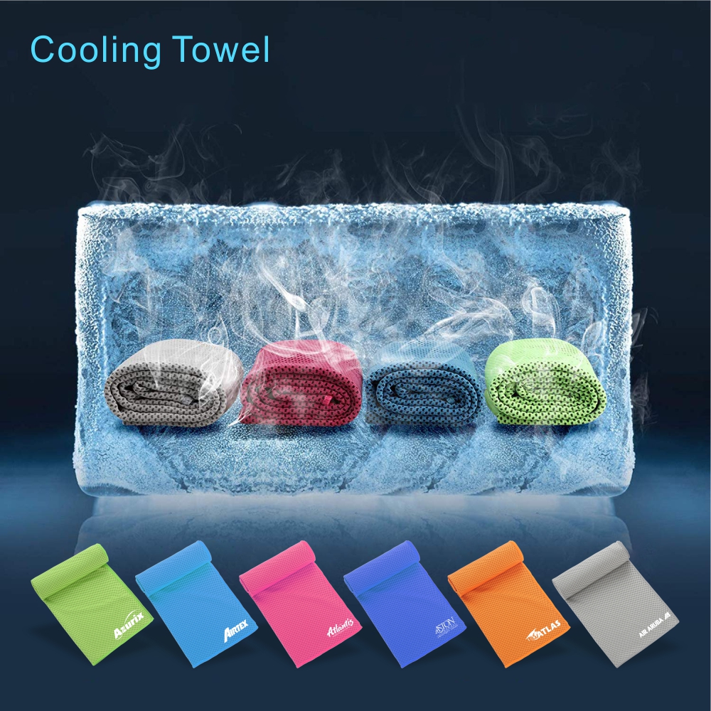 SCT03 Cooling Towels(40"x 12") Ice Towel Microfiber Towel Custom Imprinted SCT03 Cooling Towels(40"x 12") Ice Towel Microfiber Towel Custom Imprinted