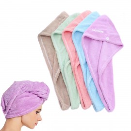 Cotton Drying Hair Twist Towel Custom Imprinted