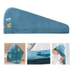 Logo Branded Double Thickening Dry Hair Hat