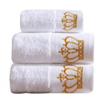 100% Cotton Super Soft Bathroom Hand Towels Custom Embroidered