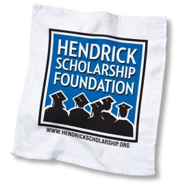 Logo Branded White Rally Towel
