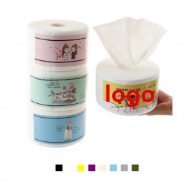 Disposable Facial Cleansing Roll Tissue Custom Embroidered