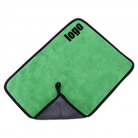 Logo Branded 600 Gsm Plush Car Drying Towel