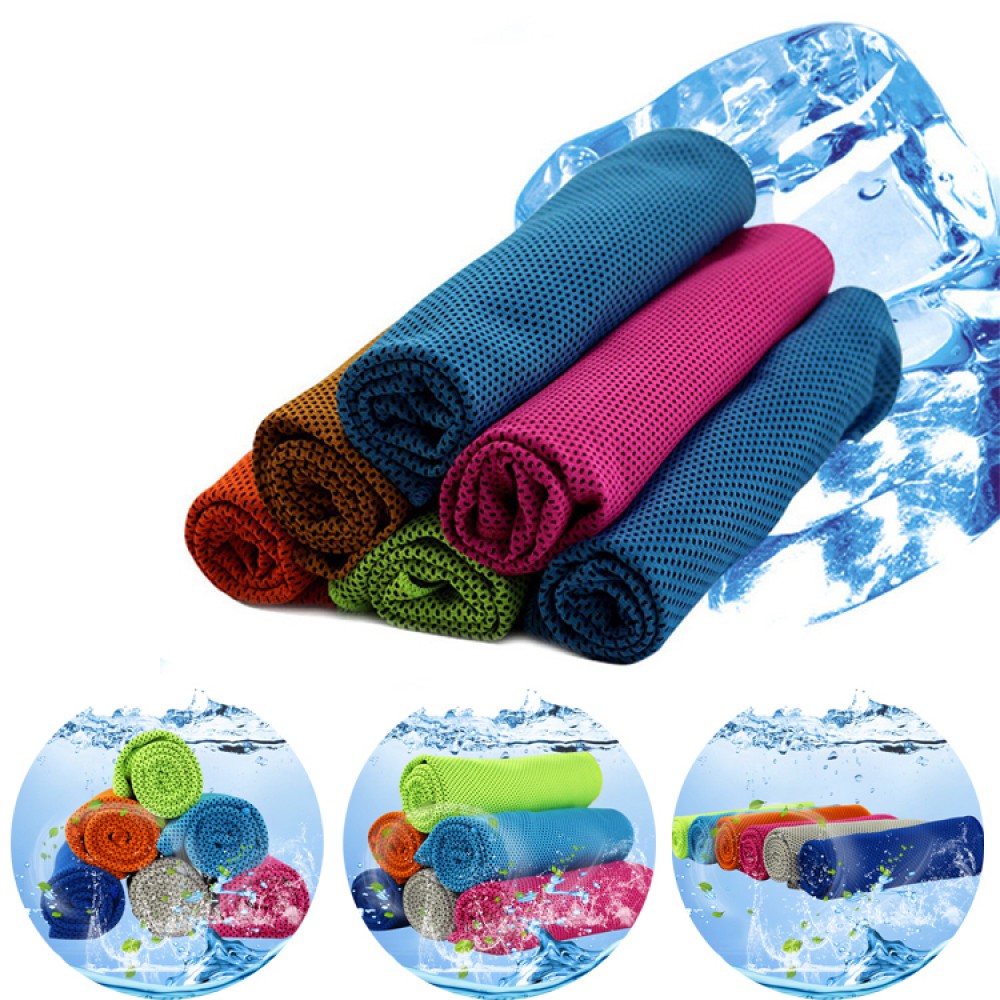 Logo Branded Microfiber Cooling Towel Logo Branded Microfiber Cooling Towel