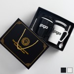 Custom Imprinted 14 Oz Double Coffee Ceramic Cups Set
