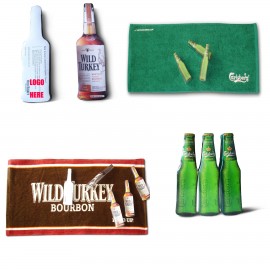 Beer Bottles Compressed Towels Logo Branded