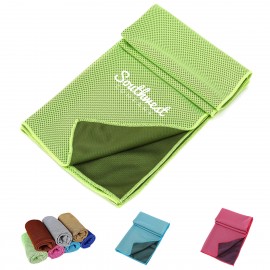 Soft Breathable Chilly Microfiber Towel Custom Imprinted  Soft Breathable Chilly Microfiber Towel Custom Imprinted
