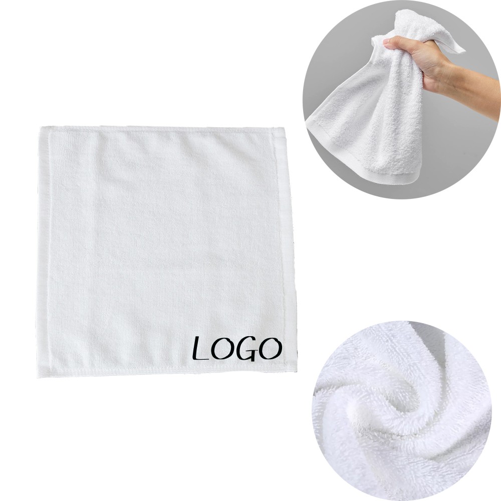 Cotton Cleaning Square Towel Logo Branded