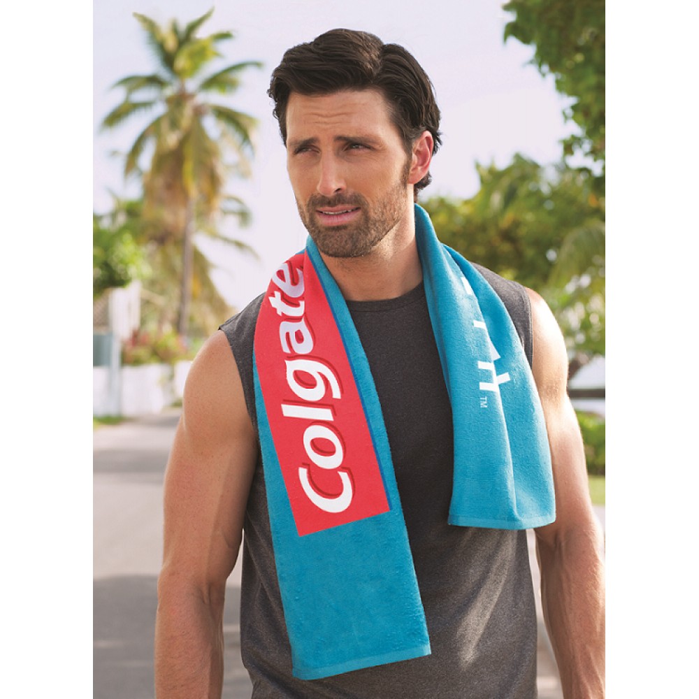 Custom Imprinted Turkish Signature ColorFusion Fitness Towel Custom Imprinted Turkish Signature ColorFusion Fitness Towel