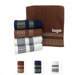 Custom Imprinted Jacquard Pattern 100% Cotton Hand Towel