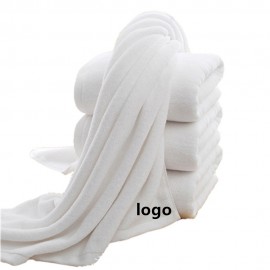 Logo Branded Premium White Resort Bath Towel