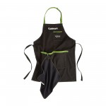 Cuisinart BBQ Grill Chef Apron & Towel Set - Black Custom Imprinted