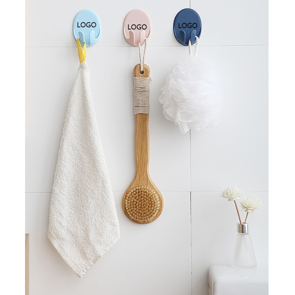 Logo Branded Sticky Adhesive Wall Hooks - Customized Logo Logo Branded Sticky Adhesive Wall Hooks - Customized Logo