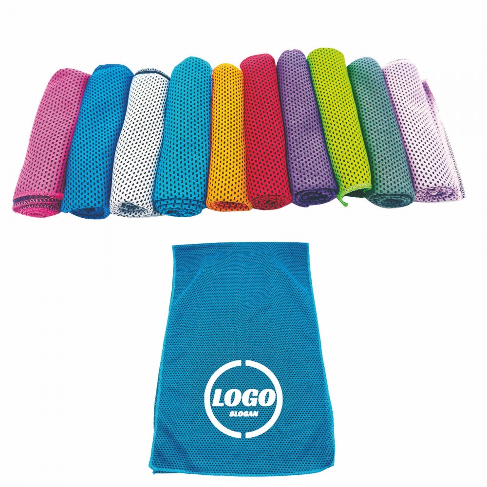 Micro fiber Workout Cooling Towel Custom Embroidered
