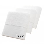 Custom Imprinted Premium Blank White Hotel Bath Towel