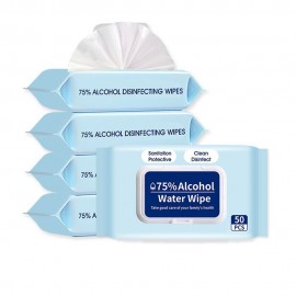 50 Pumped Sanitizers Alcohol Wipes Logo Branded