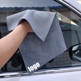 Double-Faced Plush Car Drying Towel Custom Imprinted