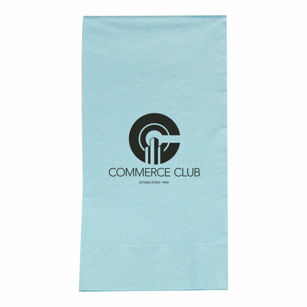 Custom Embroidered Pastel Blue 3 Ply Paper Guest Towels