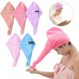 Logo Branded Quick Dry Head Towel Cap